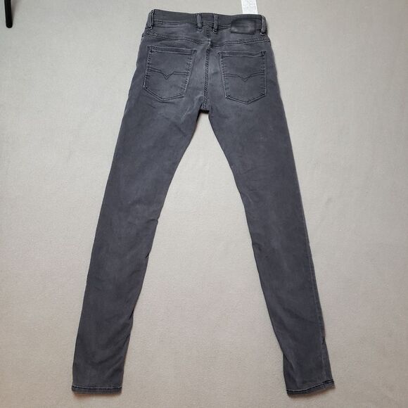 Men's Diesel - Charcoal Diesel Sleenker Slim Jeans - Picture 2 of 16